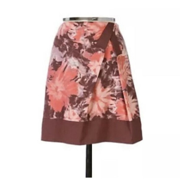 Anthro Elevenses Floral Helenium Field Skirt 6 - Picture 2 of 7